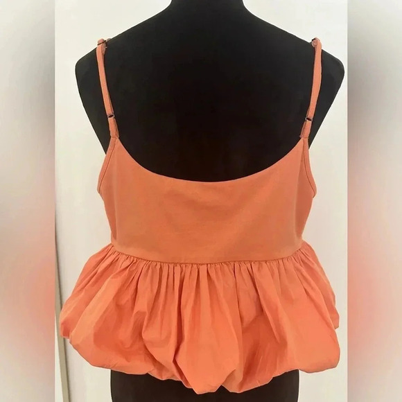 Maeve Anthropologie Ruffled Bubble-Hem Cropped Tank Size L - Picture 3 of 4